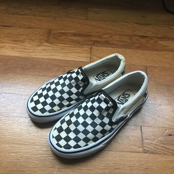 Vans Shoes - Slip On Checkered Pattern Vans Low Tops